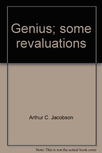 Stock image for Genius: Some Revaluations for sale by UHR Books