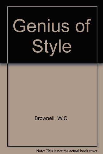 Imagen de archivo de Genius of Style a la venta por WeSavings LLC