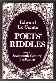 Beispielbild fr Poet's Riddles: Essays in Seventeenth Century Explication (National University Publications) zum Verkauf von Anybook.com