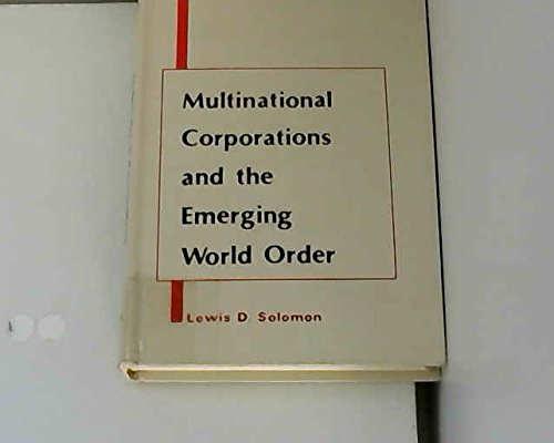 Beispielbild fr Multinational Corporations and the Emerging World Order (National University Publications) zum Verkauf von BookDepart