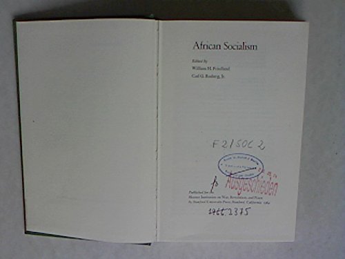 Beispielbild fr African Socialism zum Verkauf von Better World Books