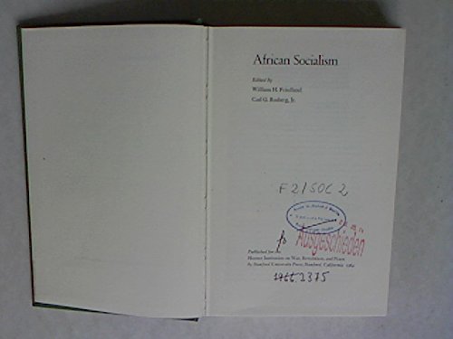 Imagen de archivo de African Socialism a la venta por Better World Books