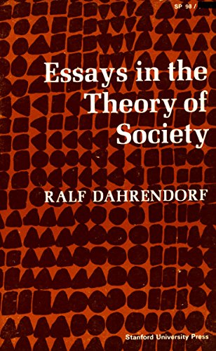 Stock image for Essays in the Theory of Society for sale by Front Cover Books