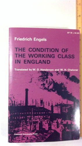 Beispielbild fr The Condition of the Working Class in England zum Verkauf von Better World Books