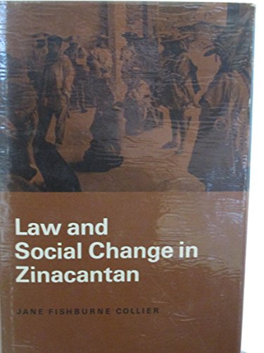 Stock image for Law and Social Change in Zinacantan for sale by Better World Books: West