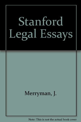 Beispielbild fr Stanford Legal Essays zum Verkauf von Powell's Bookstores Chicago, ABAA