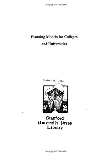 Stock image for Planning Models for Colleges and Universities for sale by Better World Books