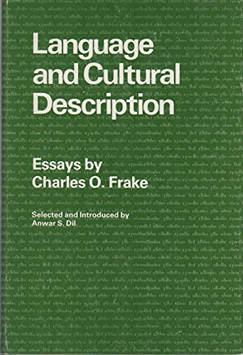 Imagen de archivo de Language and Cultural Description : Essays by Charles O. Frake a la venta por Better World Books