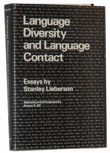 Imagen de archivo de Language Diversity and Language Contact: Essays by Stanley Lieberson a la venta por Second Story Books, ABAA