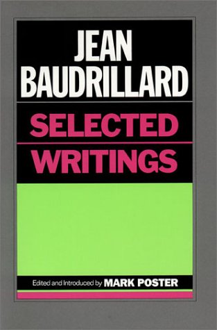 Beispielbild fr Jean Baudrillard: Selected Writings zum Verkauf von A Good Read, LLC