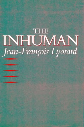 9780804720083: The Inhuman: Reflections on Time