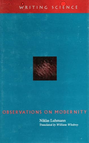 Beispielbild fr Observations on Modernity (Writing Science) zum Verkauf von AwesomeBooks