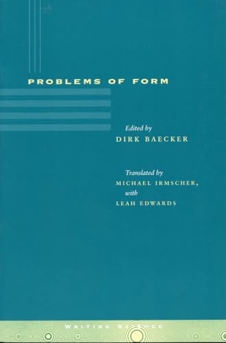 Beispielbild fr Problems of Form zum Verkauf von Better World Books