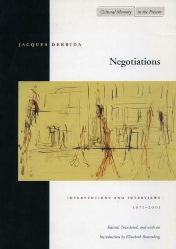 Stock image for Negotiations: Interventions and Interviews, 1971-2001 for sale by THE SAINT BOOKSTORE