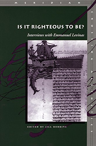 Stock image for Is It Righteous To Be? Interviews with Emmanual Levinas. for sale by Henry Hollander, Bookseller