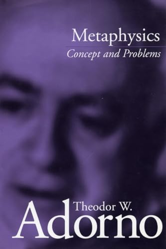 Metaphysics: Concept and Problems (9780804745284) by Adorno, Theodor