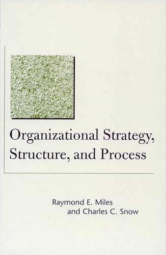 Imagen de archivo de Organizational Strategy, Structure, and Process a la venta por Better World Books Ltd