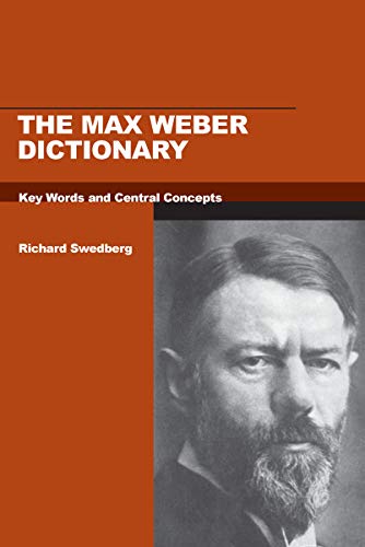 Imagen de archivo de The Max Weber Dictionary: Key Words and Central Concepts (Stanford Social Sciences) a la venta por HPB-Red