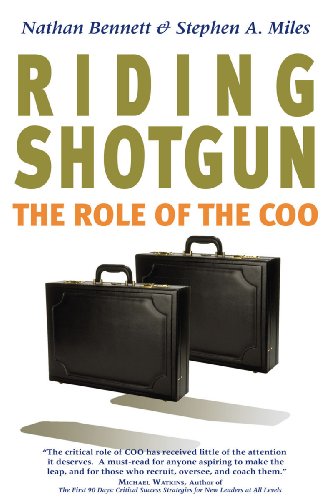 Stock image for Riding Shotgun: The Role of the COO for sale by SecondSale
