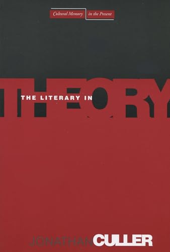 Imagen de archivo de The Literary in Theory a la venta por Better World Books