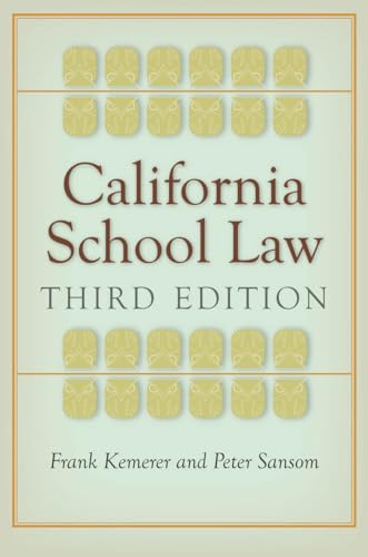 California School Law: Third Edition (9780804785150) by Kemerer, Frank