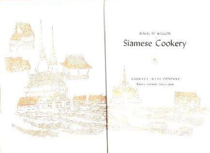 Siamese Cookery