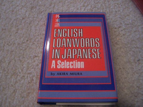 Stock image for English Loanwords in Japanese for sale by Books From California