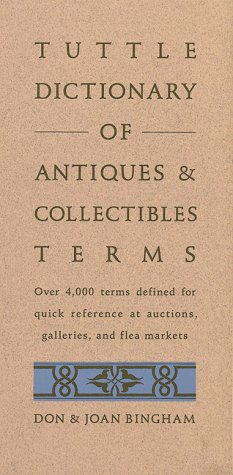 Beispielbild fr Tuttle Dictionary of Antiques and Collectibles Terms zum Verkauf von Better World Books