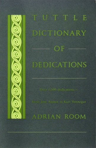 9780804817783: Tuttle Dictionary of Dedications
