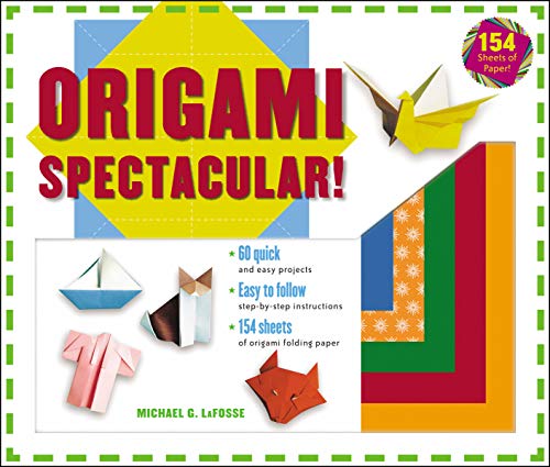 Stock image for Origami Spectacular! Kit: [Origami Kit with Book, 154 Papers, 60 Projects] for sale by Bearly Read Books