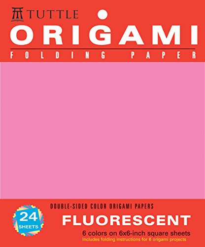 9780804837552: Origami Hanging Paper Fluorescent 6" 24 Sheets: Tuttle Origami Paper: High-Quality Origami Sheets Printed with 6 Different Colors: Instructions for 6 Projects Included