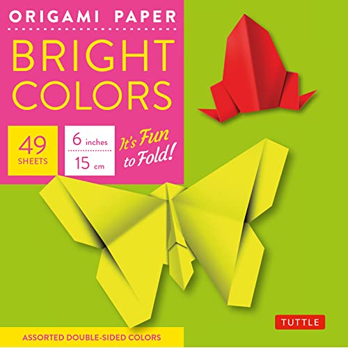 Beispielbild fr Origami Paper - Bright Colors - 6 - 49 Sheets: Tuttle Origami Paper: High-Quality Origami Sheets Printed with 6 Different Colors: Instructions for Origami Projects Included zum Verkauf von Lakeside Books