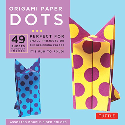 Imagen de archivo de Origami Paper - Dots - 6 3/4" - 49 Sheets: Tuttle Origami Paper: Origami Sheets Printed with 8 Different Patterns: Instructions for 6 Projects Included a la venta por Bellwetherbooks