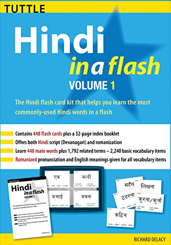 Imagen de archivo de Hindi in a Flash Kit Volume 1 (Tuttle Flash Cards) a la venta por HPB-Red