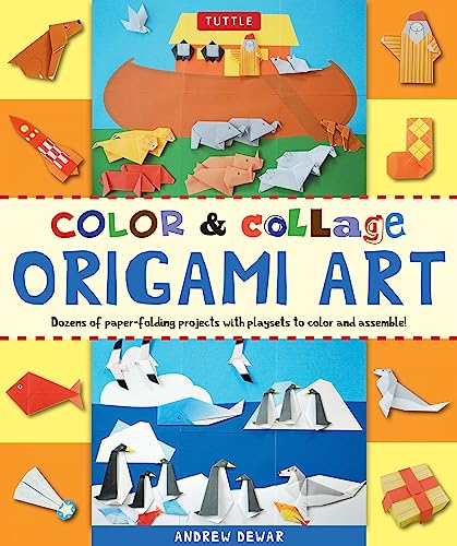 Beispielbild fr Color & Collage Origami Art Kit: Origami Kit with Instruction Book, 98 Origami Papers & 35 Projects: This Easy Origami for Beginners Kit is Fun for Kids & Parents zum Verkauf von HPB-Ruby