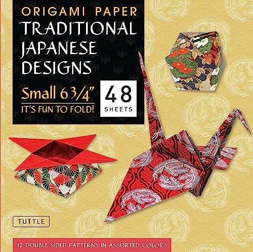 Beispielbild fr Origami Paper - Traditional Japanese Designs - Small 6 3/4: Tuttle Origami Paper: 48 Origami Sheets Printed with 12 Different Patterns: Instructions f zum Verkauf von ThriftBooks-Dallas