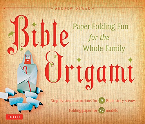 Stock image for Bible Origami Kit: Paper-Folding Fun for the Whole Family! [Origami Kit with Book, 72 Papers, 6 Backgrounds, and 72 Models] for sale by HPB Inc.
