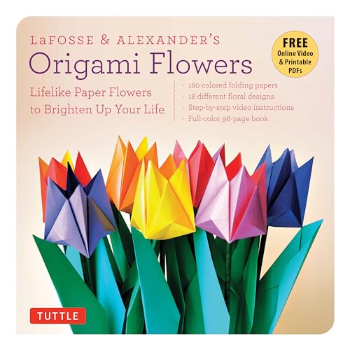 Beispielbild fr LaFosse & Alexander's Origami Flowers Kit: Lifelike Paper Flowers to Brighten Up Your Life: Kit with Origami Book, 180 Origami Papers, 20 Projects & DVD zum Verkauf von Bellwetherbooks