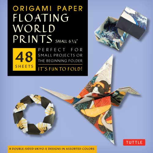 Imagen de archivo de Origami Paper Floating World Ukiyo-e Small 6 3/4 Format: Paperback a la venta por INDOO