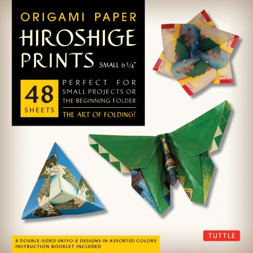 Imagen de archivo de Origami Paper - Hiroshige Prints - Small 6 3/4" - 48 Sheets: Tuttle Origami Paper: High-Quality Origami Sheets Printed with 8 Different Designs: Instructions for 6 Projects Included a la venta por Bellwetherbooks