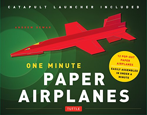 Stock image for One Minute Paper Airplanes Kit: 12 Pop-Out Planes, Easily Assembled in Under a Minute: Paper Airplane Book with Paper, 12 Projects & Plane Launcher for sale by Bellwetherbooks