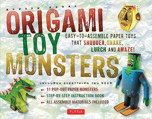 Stock image for Origami Toy Monsters Kit: Easy-To-Assemble Paper Toys That Shudder, Shake, Lurch and Amaze!: Kit with Origami Book, 11 Cardstock Sheets & Tools for sale by Bellwetherbooks