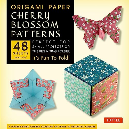 Imagen de archivo de Origami Paper- Cherry Blossom Prints- Small 6 3/4 48 Sheets: Tuttle Origami Paper: Origami Sheets Printed with 8 Different Patterns: Instructions for a la venta por ThriftBooks-Atlanta