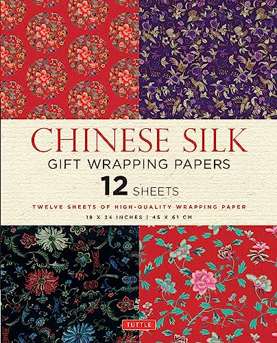 Imagen de archivo de Chinese Silk Gift Wrapping Papers: 12 Sheets of 18 x 24 inch Wrapping Paper a la venta por Bellwetherbooks
