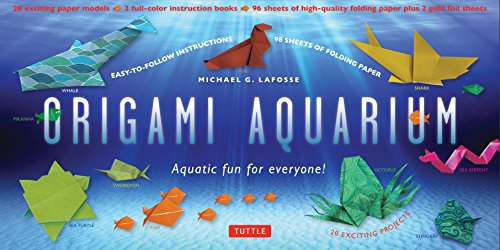 Beispielbild fr Origami Aquarium Kit: Aquatic Fun for Everyone!: Aquatic fun for everyone!: Kit with Two 32-page Origami Books, 20 Projects & 98 Origami Papers: Great for Kids & Adults! zum Verkauf von WorldofBooks