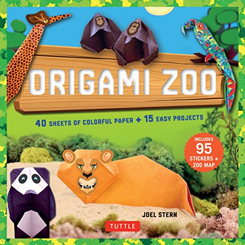 9780804846219: Origami Zoo Kit: Make a Complete Zoo of Origami Animals!: Kit with Origami Book, 15 Projects, 40 Origami Papers, 95 Stickers & Fold-Out Zoo Map