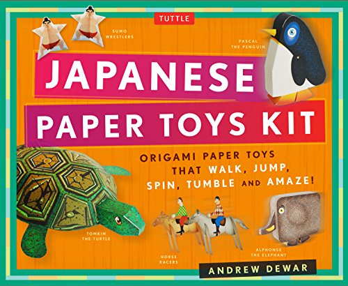 Beispielbild fr Japanese Paper Toys Kit Origami Paper Toys that Walk, Jump, Spin, Tumble and Amaze! zum Verkauf von Lakeside Books
