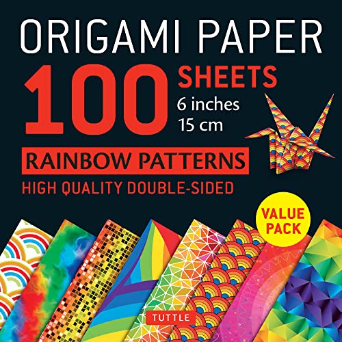 Beispielbild fr Origami Paper 100 Sheets Rainbow Patterns 6 (15 cm): Tuttle Origami Paper: High-Quality Double-Sided Origami Sheets Printed with 8 Different Patterns (Instructions for 7 Projects Included) zum Verkauf von Books-FYI, Inc.