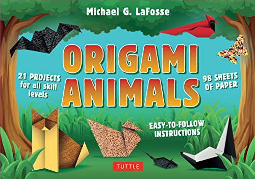 Stock image for Origami Animals Kit: Make Colorful and Easy Origami Animals: Kit Includes Origami Book, 98 Papers and 21 Original Projects for sale by ThriftBooks-Atlanta