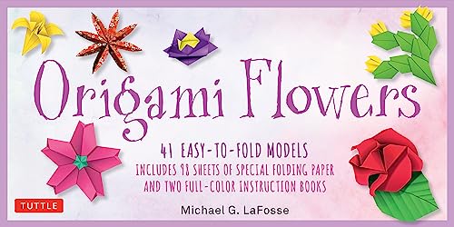Imagen de archivo de Origami Flowers Kit: 41 Easy-to-fold Models - Includes 98 Sheets of Special Origami Paper (Kit with Two Origami Books of 41 Projects) Great for Kids and Adults! a la venta por Reliant Bookstore